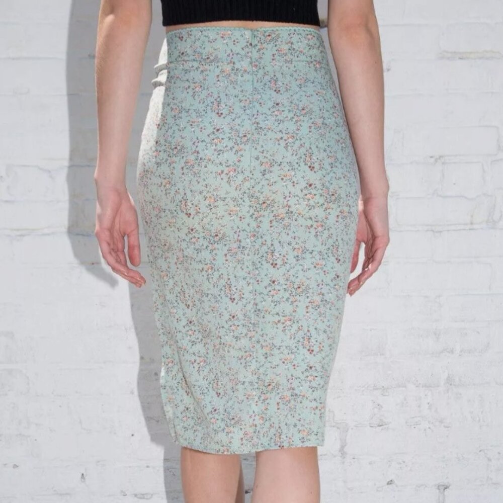 Brandy Melville Floral Midi Skirt